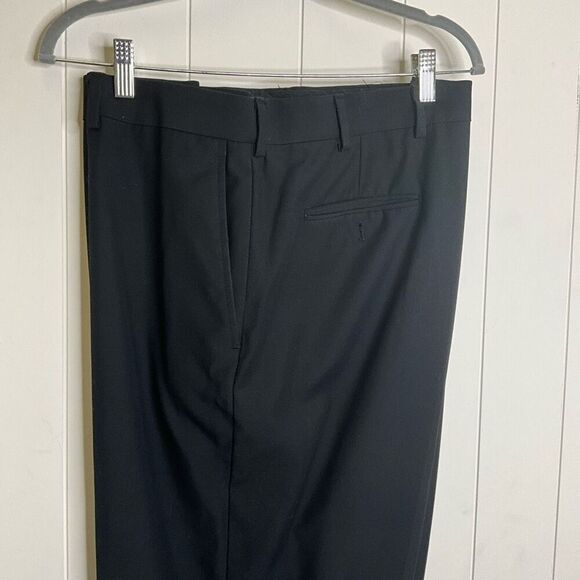 Stafford Performance Men's 42x32 Regular Fit Ankle Dress Pants Comfort Grey - Picture 4 of 14